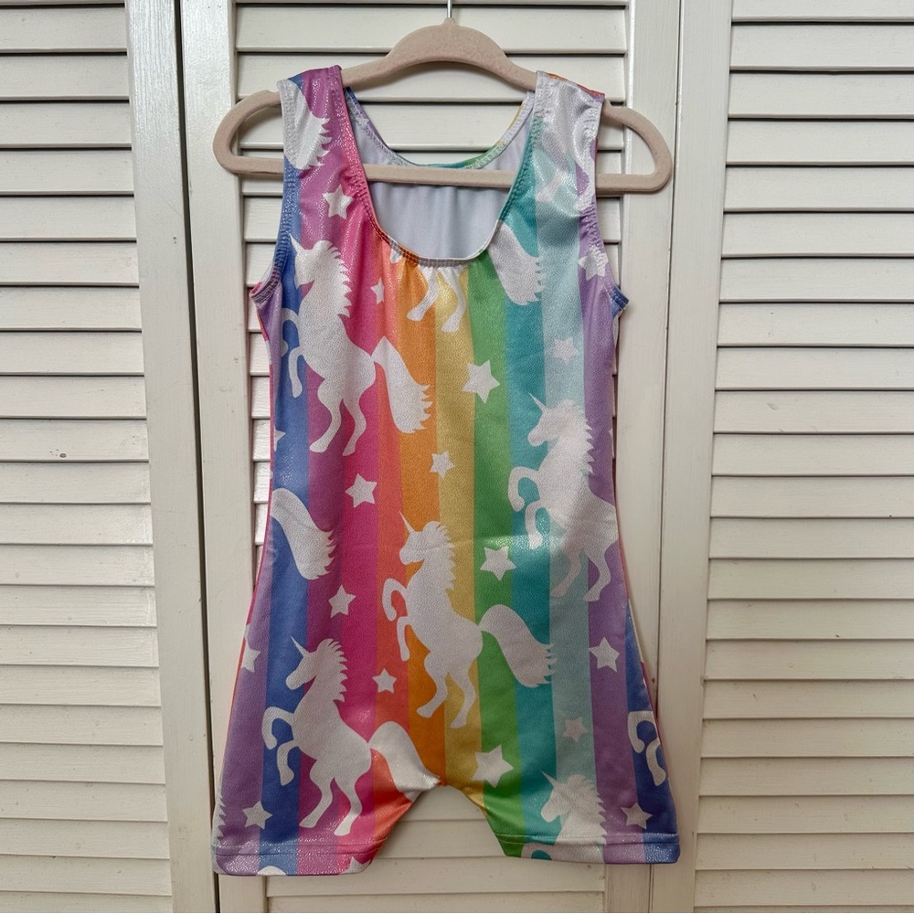Gymnastics Leotard in Unicorn Aurora